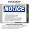 Signmission Inspection Criteria For Chemical Storage, 5 in W x Rectangle, Vinyl Decal OS-2PACK-NS-D-35-L-13709 - alternate 2